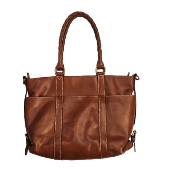Womens Patricia Nash Carducci Leather tote in tan/light brown. - Picture 11 of 16